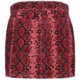 Red Cotton Women's Miniskirt